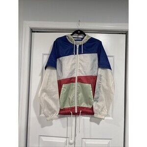 Billionaire boys club Zip Up Windbreaker‎ Men’s Jacket Size M Red & Blue